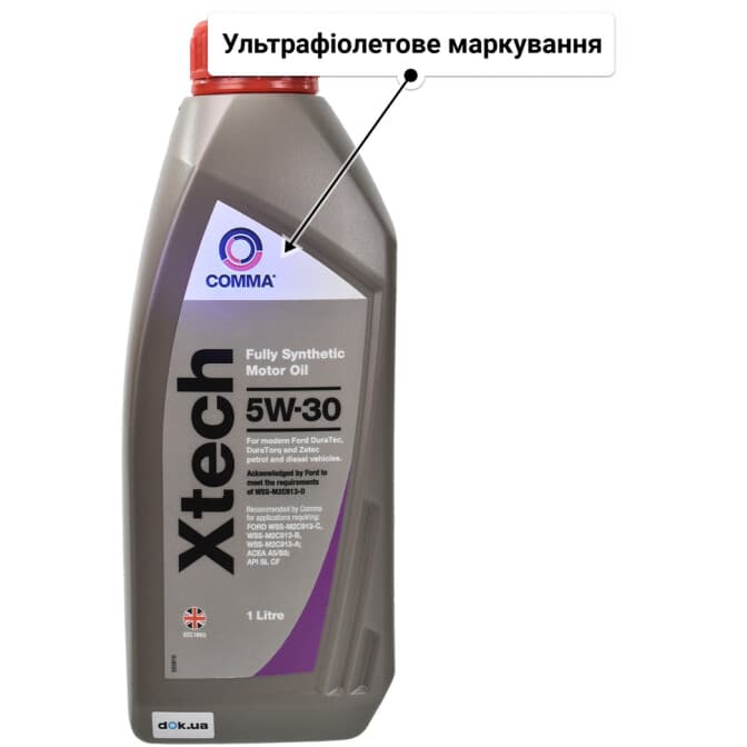 Comma Xtech 5W-30 (1 л) моторна олива 1 л