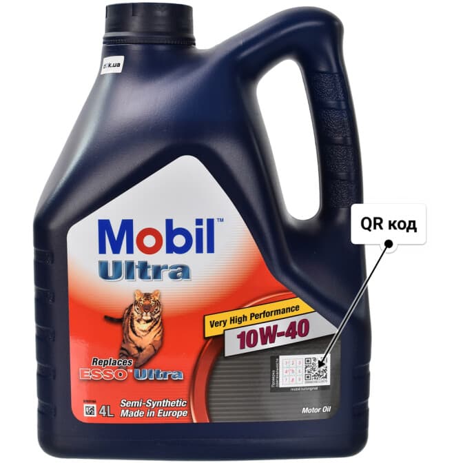 Mobil Ultra 10W-40 (4 л) моторное масло 4 л