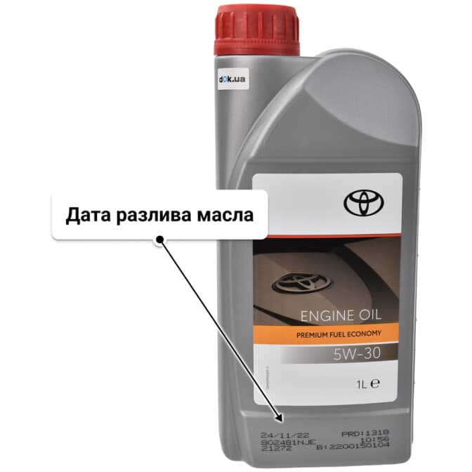Toyota Premium Fuel Economy 5W-30 (1 л) моторное масло 1 л