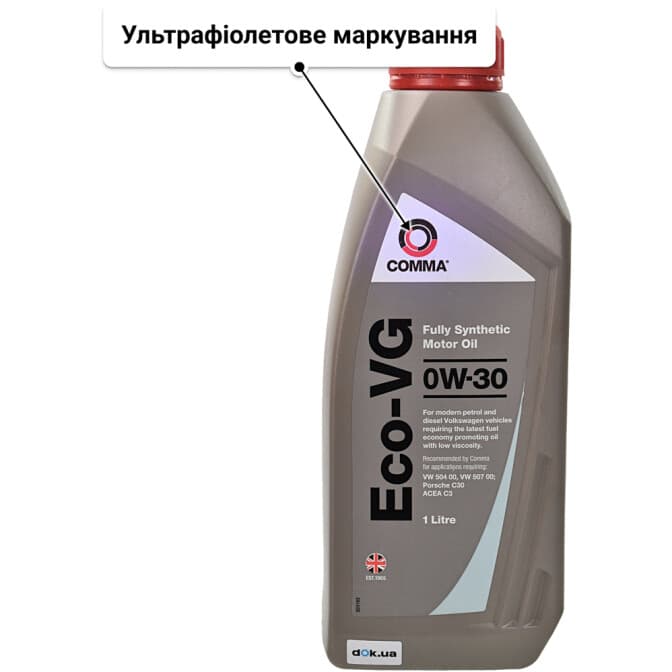 Comma Eco-VG 0W-30 (1 л) моторна олива 1 л