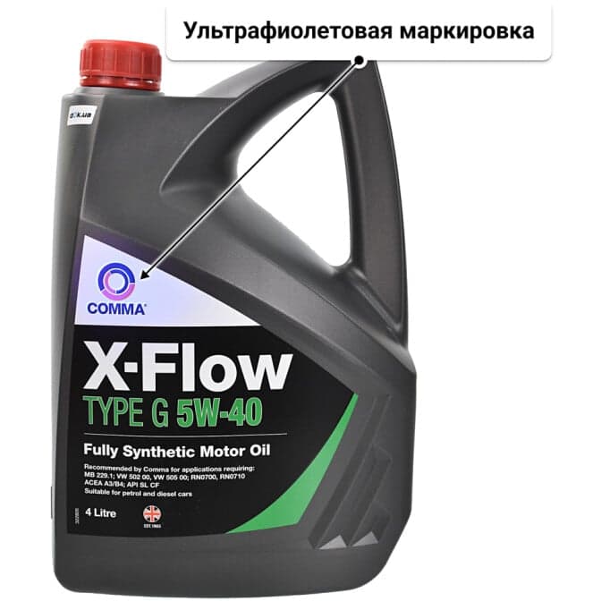 Comma X-Flow Type G 5W-40 (4 л) моторное масло 4 л