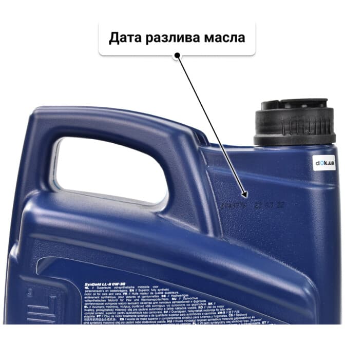 VatOil SynGold LL-II 0W-30 (4 л) моторное масло 4 л