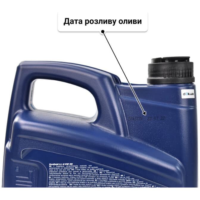 VatOil SynGold LL-II 0W-30 (4 л) моторна олива 4 л