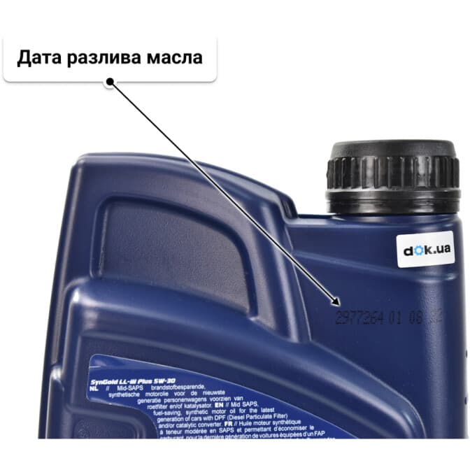 VatOil SynGold LL-III Plus 5W-30 (1 л) моторное масло 1 л