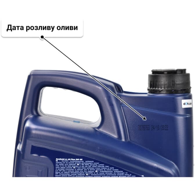 VatOil SynGold LL-III Plus 5W-30 (4 л) моторна олива 4 л