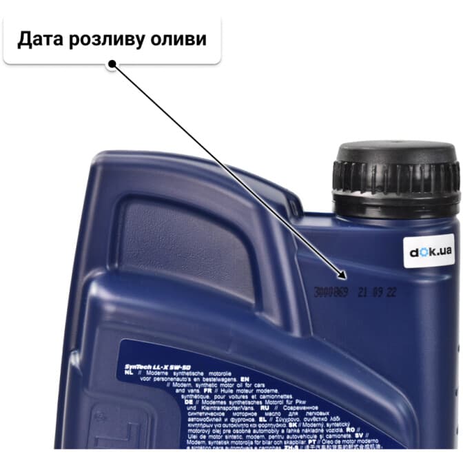 VatOil SynTech LL-X 5W-50 (1 л) моторна олива 1 л