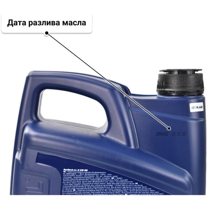 VatOil SynTech LL-X 5W-50 (4 л) моторное масло 4 л