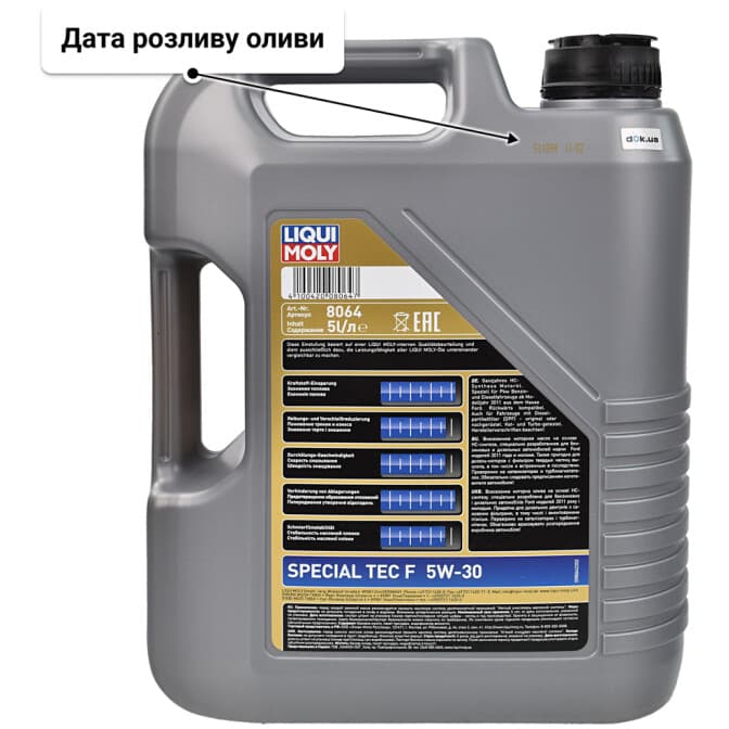 Олива Liqui Moly Special Tec F 5W-30 5 л