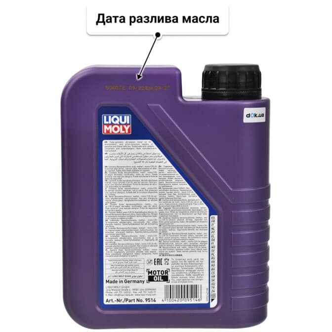 Liqui Moly Synthoil Energy 0W-40 (1 л) моторное масло 1 л