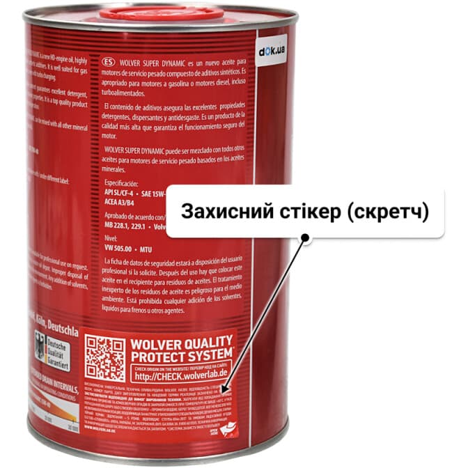 Wolver Super Dynamic 15W-40 (1 л) моторна олива 1 л