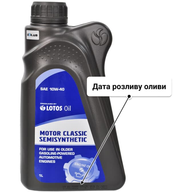 Олива LOTOS Motor Classic Semisynthetic 10W-40 1 л