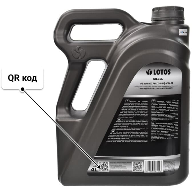 LOTOS Diesel 15W-40 (4 л) моторна олива 4 л
