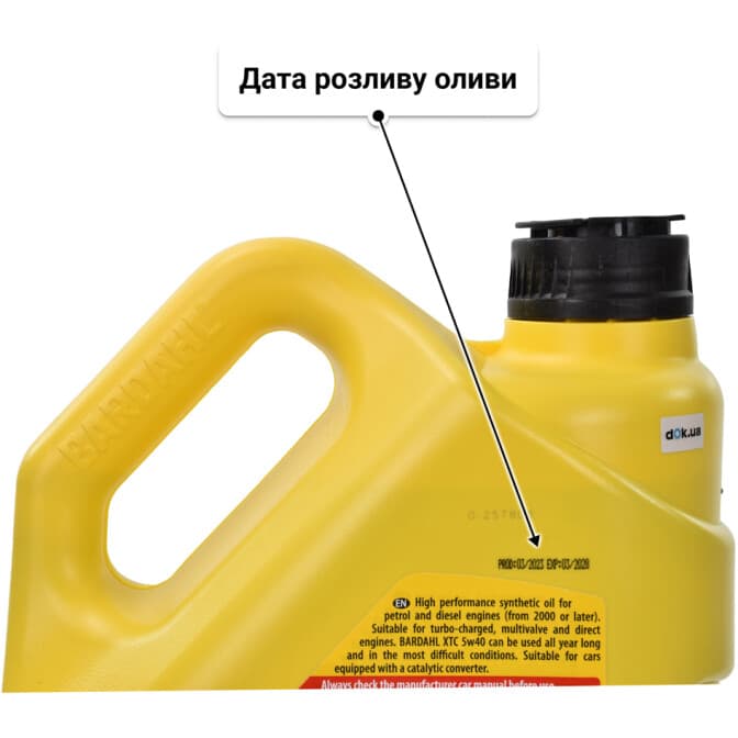Bardahl XTC 5W-40 (5 л) моторна олива 5 л