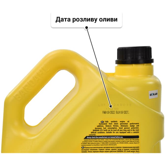 Bardahl XTS 5W-40 (4 л) моторна олива 4 л