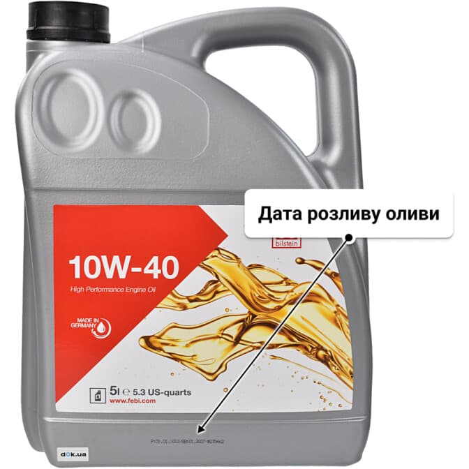 Febi 10W-40 (5 л) моторна олива 5 л