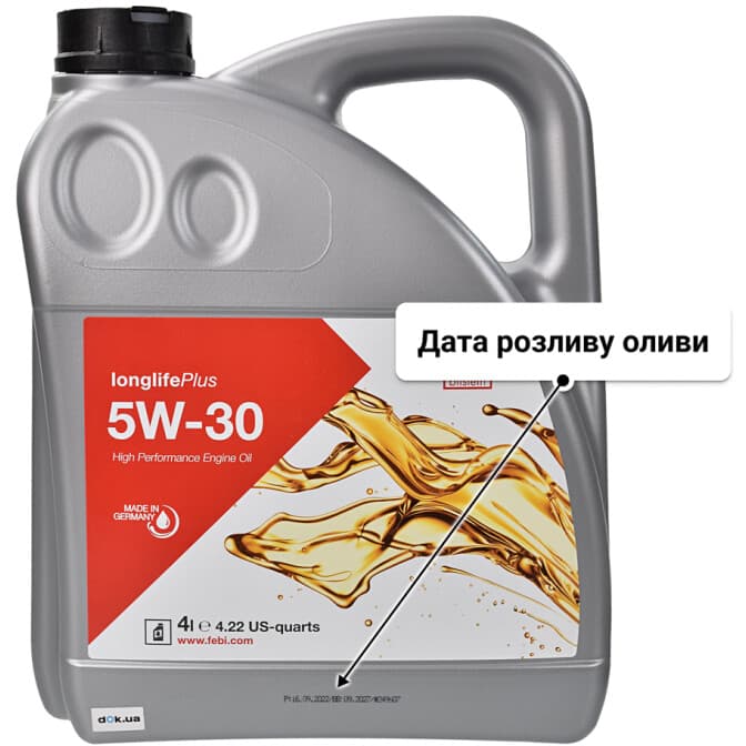 Febi Longlife Plus 5W-30 (4 л) моторна олива 4 л