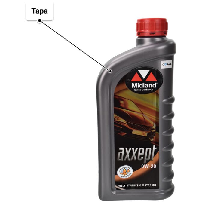 Midland Axxept 0W-20 (1 л) моторна олива 1 л