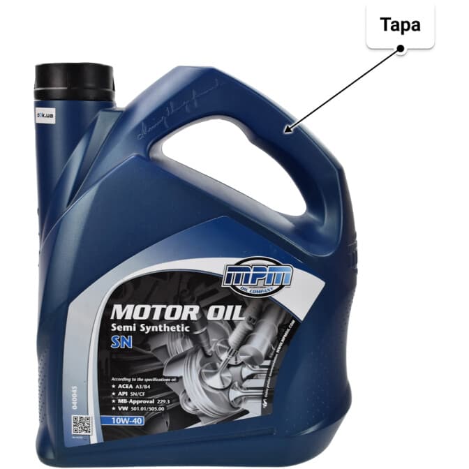 MPM Semi Synthetic SN 10W-40 (4 л) моторное масло 4 л