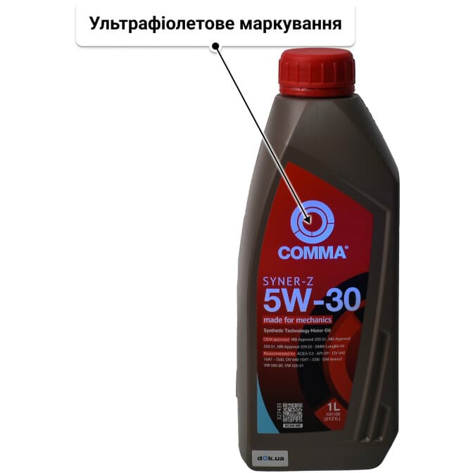 Comma Syner-Z 5W-30 (1 л) моторна олива 1 л