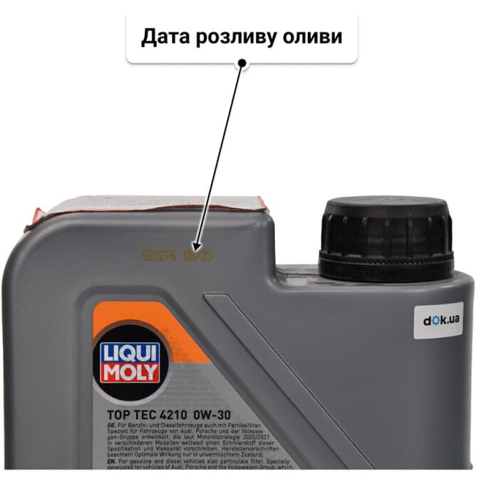 Liqui Moly Top Tec 4210 0W-30 (1 л) моторна олива 1 л