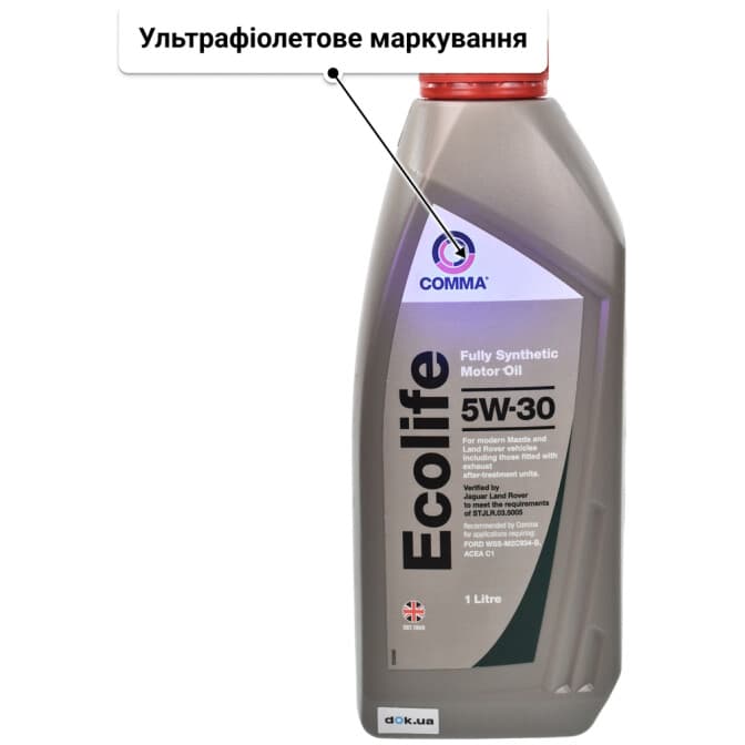 Comma Ecolife 5W-30 (1 л) моторна олива 1 л