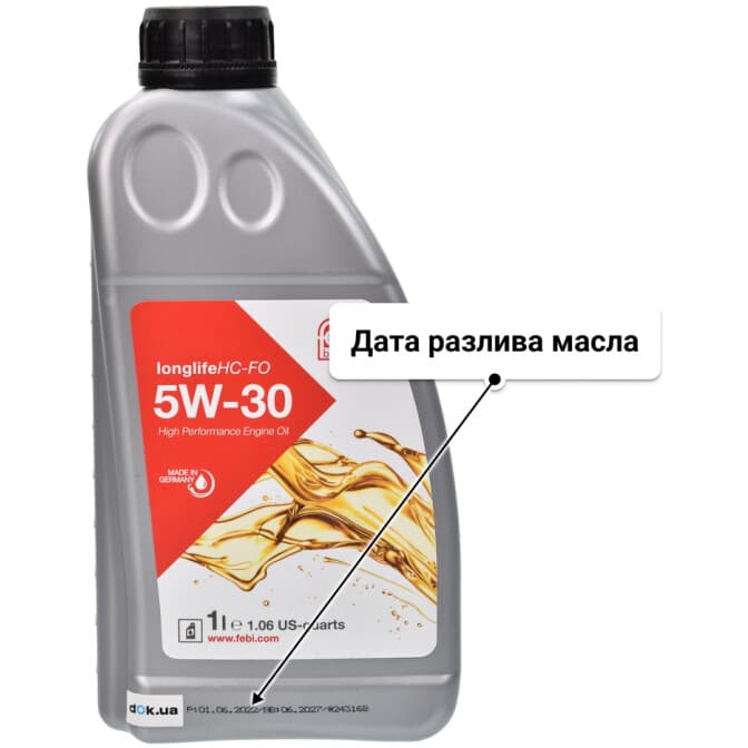 Febi LongLife HC FO 5W-30 (1 л) моторное масло 1 л