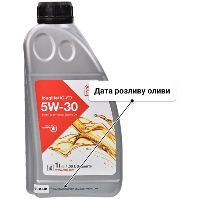 Febi LongLife HC FO 5W-30 (1 л) моторна олива 1 л