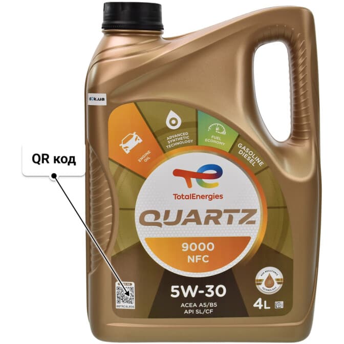Олива Total Quartz 9000 NFC 5W-30 4 л
