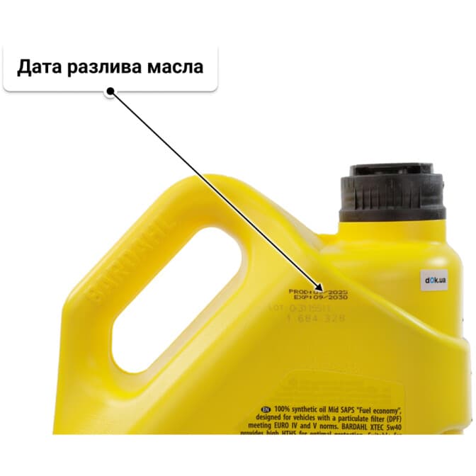 Bardahl XTEC 5W-40 (5 л) моторное масло 5 л