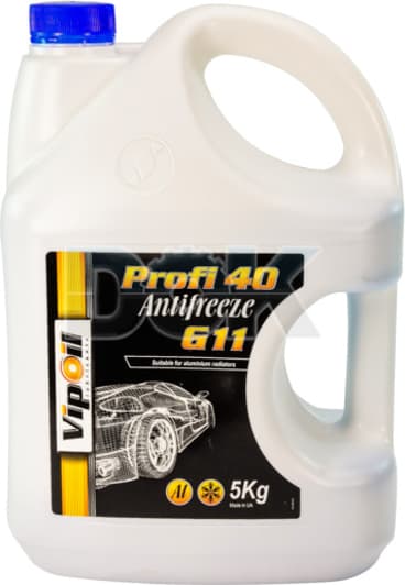 VIPOIL Profi 40 G11 синий -30 °C, 5 л (701399) готовый антифриз