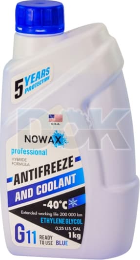 Nowax G11 синий -40 °C готовый антифриз