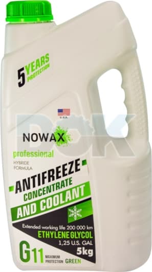 Nowax G11 зелений 5 л (NX05005) концентрат антифризу