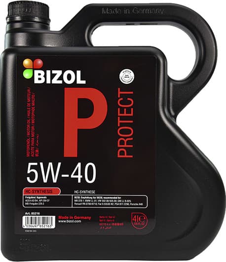 Bizol Protect 5W-40 (4 л) моторное масло