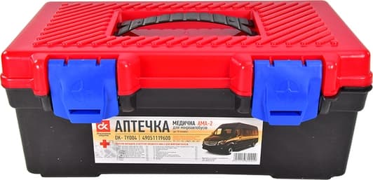 Аптечка автомобільна Дорожная Карта АМА-2 в жорсткому чохлі DKTY004