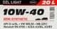 Axxis DZL Light 10W-40 (20 л) моторное масло