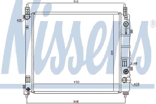 68796 Nissens Радиатор охлаждения двигателя