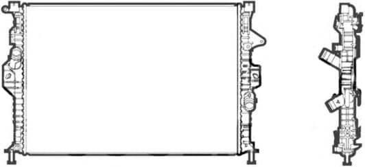 69253 Nissens Радіатор охолодження двигуна для Ford Kuga