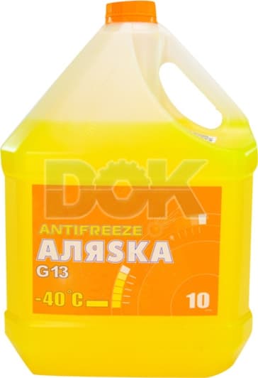 АЛЯSКА G13 жовтий -40 °C, 10 л (5371) готовий антифриз