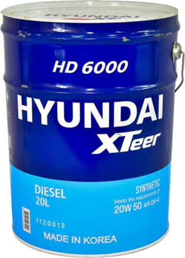 Hyundai XTeer HD 6000 20W-50 (20 л) моторна олива