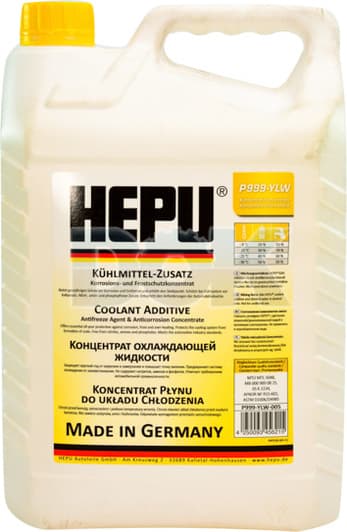 Hepu G11 желтый 5 л (P999YLW005) концентрат антифриза