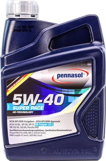 Pennasol Super Pace 5W-40 (1 л) моторное масло