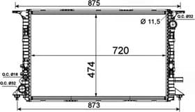 Радиатор охлаждения двигателя Радиатор охлаждения двигателя