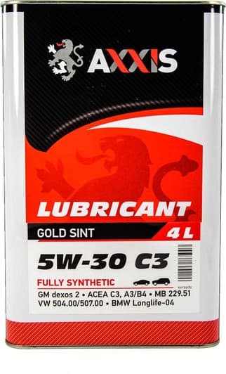 Axxis Gold Sint C3 504/507 5W-30 (4 л) моторное масло