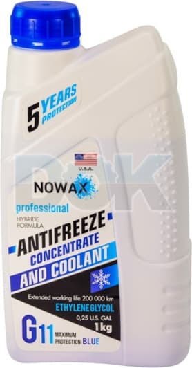 Nowax G11 синий концентрат антифриза