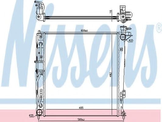 675022 Nissens Радиатор охлаждения двигателя
