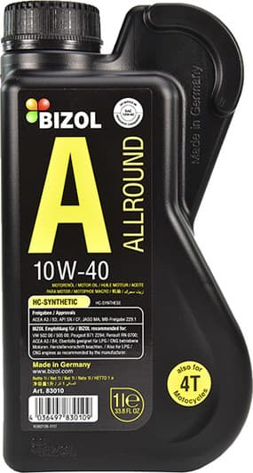 Bizol Allround 10W-40 (1 л) моторна олива