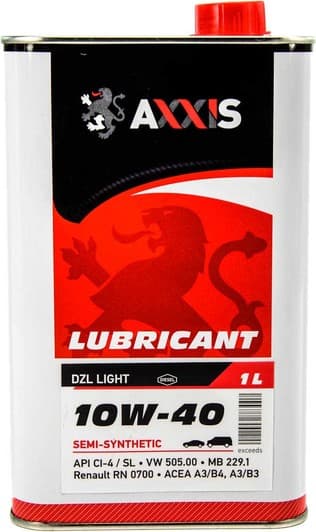 Axxis DZL Light 10W-40 (1 л) моторна олива