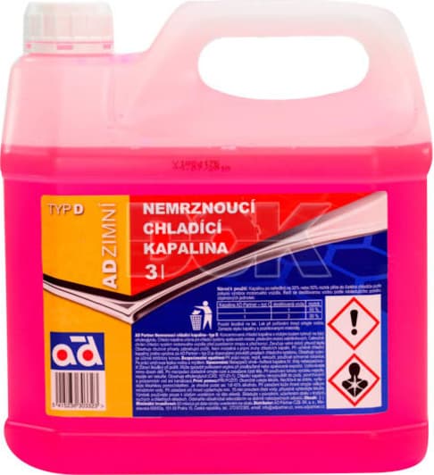 AD Type D G12 червоний 3 л концентрат антифризу
