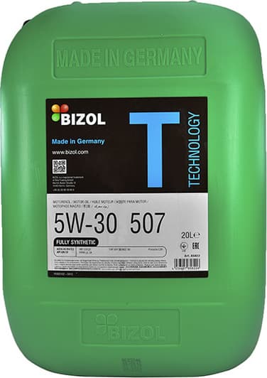 Bizol Technology 507 5W-30 (20 л) моторное масло