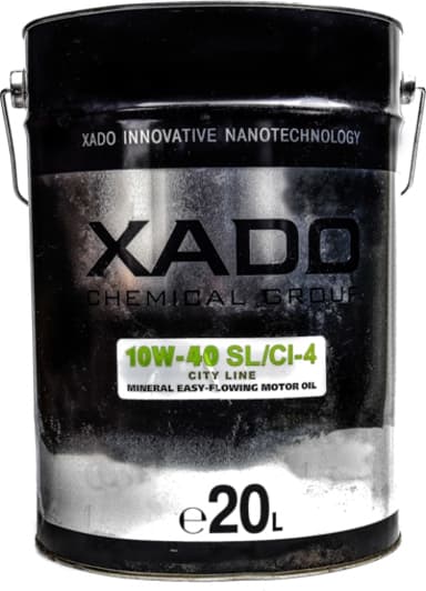 Xado Atomic City Line SL/CI-4 10W-40 (20 л) моторна олива
